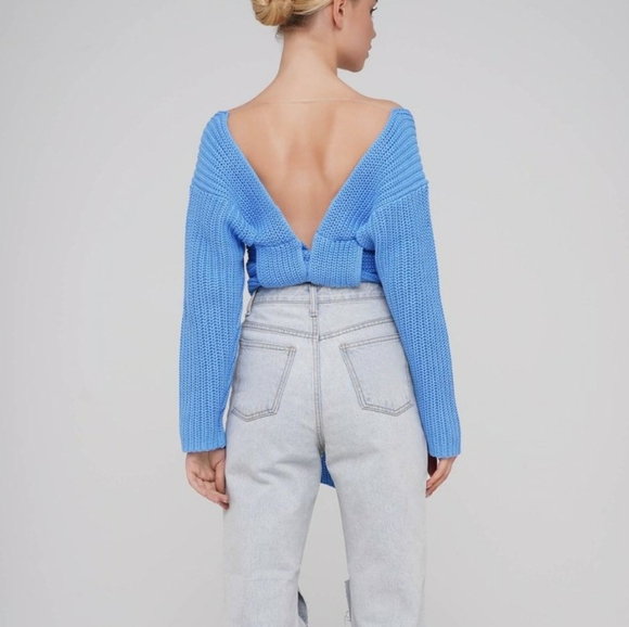 Atoir perfect game knit sweater in regatta blue - Picture 2 of 5